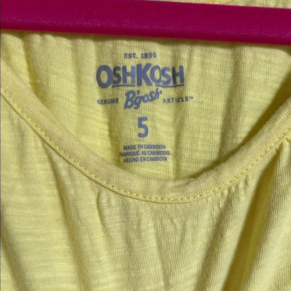 OshKosh B'gosh Yellow Eyelet Sleeve Blouse